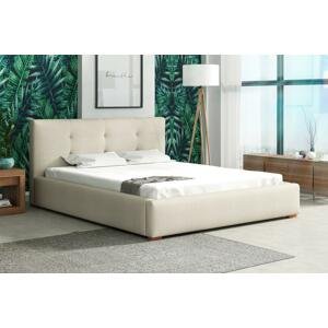 ZET, NOCETO 140x200 elegantní čalouněná postel s prošitím