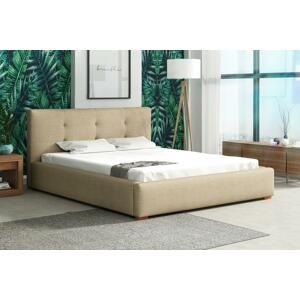 ZET, NOCETO 160x200 elegantní čalouněná postel s prošitím