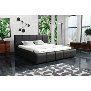 ZET, VALERA 140x200 moderní čalouněná postel s úložným prostorem