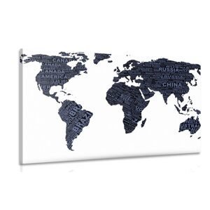 Obraz mapa světa