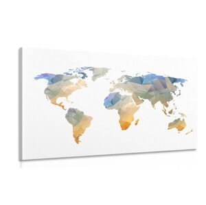 Obraz polygonální mapa světa