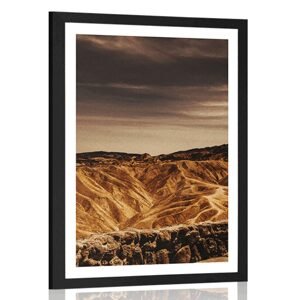 Plakát s paspartou Národní park Death Valley v Americe