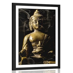 Plakát s paspartou socha Buddhy