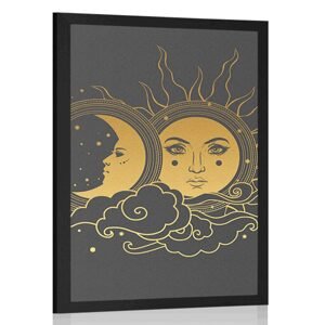 Plakát harmonie slunce a měsíce