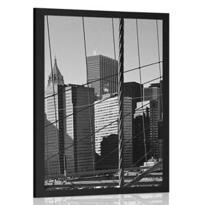 Plakát Manhattan v černobílém provedení