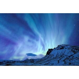 Samolepící fototapeta severské polární světlo