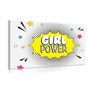 Obraz s pop art nápisem - GIRL POWER