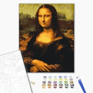 Malování podle čísel Leonardo da Vinci - Mona Lisa