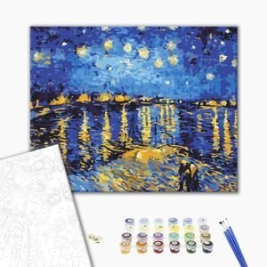 Malování podle čísel Vincent van Gogh - Starry Night Over the Rhône