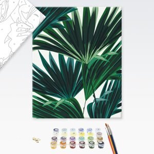 Malování podle čísel tropické listy