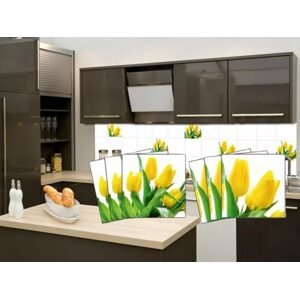 Nálepky na obkládačky žluté tulipány