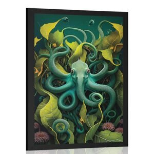Plakát surrealistická chobotnice