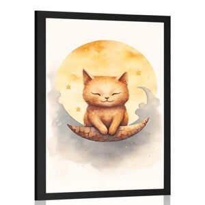 Plakát zasněná kočka
