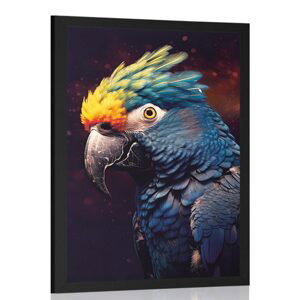 Plakát modro-zlatý papoušek