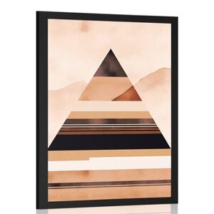 Plakát abstraktní tvary pyramida