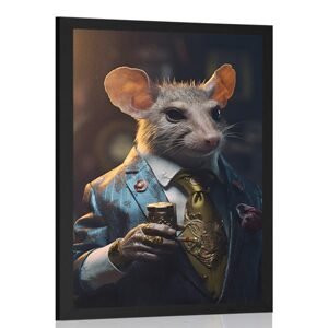 Plakát zvířecí gangster potkan