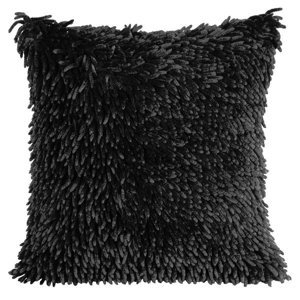 Polštář SHAGGY s hustým vlasem, černá, 40x40 cm Mybesthome Varianta: Povlak na polštář, 40x40 cm