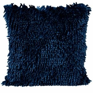 Polštář SHAGGY s hustým vlasem, tmavě modrá, 40x40 cm Mybesthome Varianta: Povlak na polštář, 40x40 cm