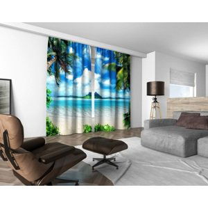 3D dekorační závěs 314V PARADISE ISLAND 2x160x250 cm set 2 kusy MyBestHome