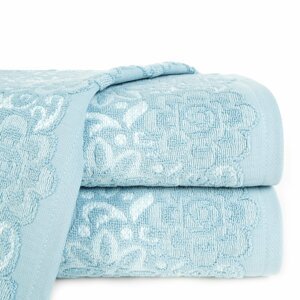 Bavlněný froté ručník se vzorem SAM 50x90 cm, modrá/bílá, 500 gr Mybesthome Varianta: ručník - 1 kus 50x90 cm