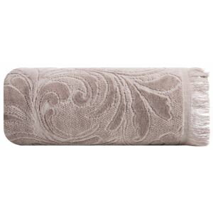 Bavlněný froté ručník se vzorem RIA 50x90 cm, růžová, 490 gr Mybesthome Varianta: ručník - 1 kus 50x90 cm