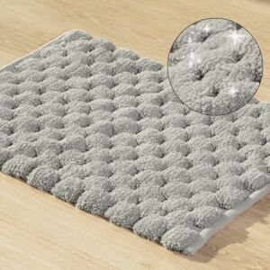 Koupelnová předložka - kobereček LUCA stříbrná 50x70 cm nebo 60x90 cm Mybesthome Rozměr: 50x70 cm