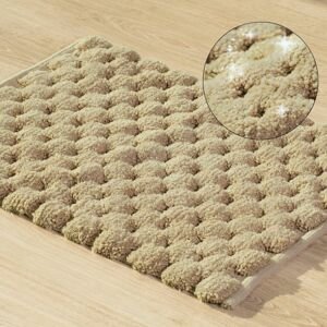 Koupelnová předložka - kobereček LUCA béžová 50x70 cm nebo 60x90 cm Mybesthome Rozměr: 50x70 cm