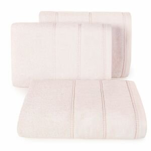 Bavlněný froté ručník s proužky MARINA 50x90 cm, světle růžová, 500 gr Mybesthome Varianta: ručník - 1 kus 50x90 cm