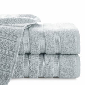 Bavlněný froté ručník s proužky JADEA 50x90 cm, stříbrná, 500 gr Mybesthome Varianta: ručník - 1 kus 50x90 cm