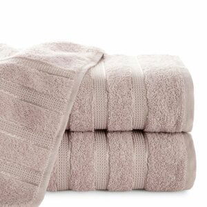 Bavlněný froté ručník s proužky JADEA 50x90 cm, růžová, 500 gr Mybesthome Varianta: ručník - 1 kus 50x90 cm