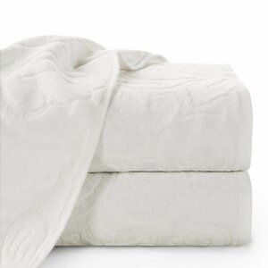 Bavlněný froté ručník se vzorem LIVIA 50x90 cm, krémová, 390 gr Mybesthome Varianta: ručník - 1 kus 50x90 cm