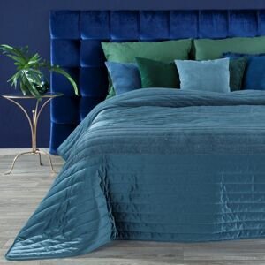 Přehoz na postel EVITA 220x240 cm modrá Mybesthome