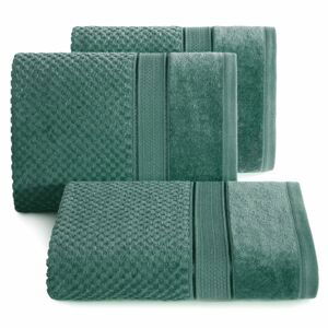 Bavlněný froté ručník s proužky JESSICA 50x90 cm, zelená, 500 gr Mybesthome Varianta: ručník - 1 kus 50x90 cm
