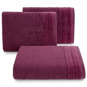 Bavlněný froté ručník s proužky DAMIAN 50x90 cm, růžová, 500 gr Mybesthome Varianta: ručník - 1 kus 50x90 cm