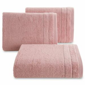 Bavlněný froté ručník s proužky DAMIAN 50x90 cm, pudrová růžová, 500 gr Mybesthome Varianta: ručník - 1 kus 50x90 cm