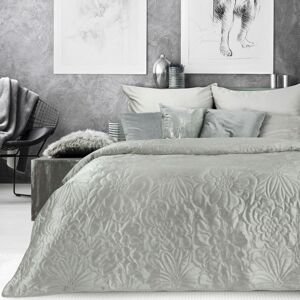 Přehoz na postel FLORISA 220x240 cm stříbrná Mybesthome