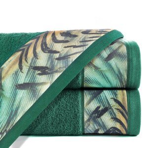 Bavlněný froté ručník s bordurou COLLIN 50x90 cm, zelená, 500 gr Eva Minge Varianta: ručník - 1 kus 50x90 cm