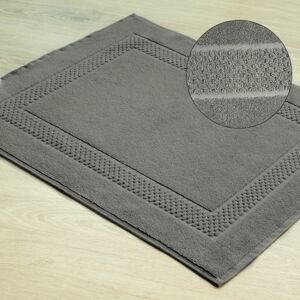 Koupelnová bavlněná předložka - kobereček CALAS šedá 50x70 cm nebo 60x90 cm Mybesthome Rozměr: 50x70 cm
