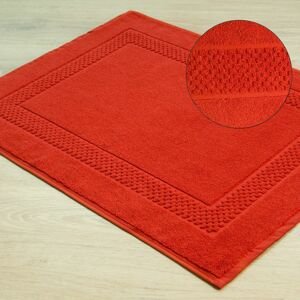 Koupelnová bavlněná předložka - kobereček CALAS červená 50x70 cm nebo 60x90 cm Mybesthome Rozměr: 50x70 cm