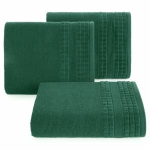 Bavlněný froté ručník s proužky CUBANA 50x90 cm, zelená, 500 gr Mybesthome Varianta: ručník - 1 kus 50x90 cm