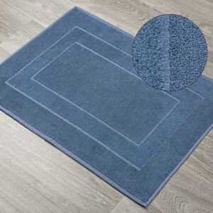 Koupelnová bavlněná předložka - kobereček DARKA modrá 50x70 cm nebo 60x90 cm Mybesthome Rozměr: 50x70 cm
