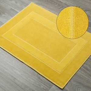 Koupelnová bavlněná předložka - kobereček DARKA mustard/hořčicová 50x70 cm nebo 60x90 cm Mybesthome Rozměr: 50x70 cm