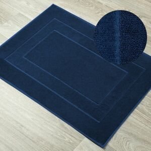Koupelnová bavlněná předložka - kobereček DARKA tmavě modrá 50x70 cm nebo 60x90 cm Mybesthome Rozměr: 60x90 cm