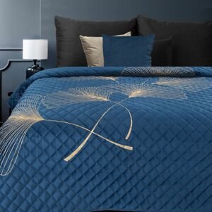 Přehoz na postel GLAMOUR 220x240 cm modrá Mybesthome