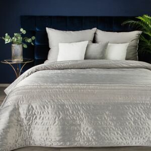 Luxusní přehoz na postel FRODO stříbrná 220x240 cm Mybesthome