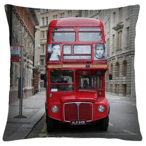 Polštář LONDON BUS Mybesthome 40x40 cm Varianta: Povlak na polštář, 40x40 cm