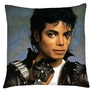Polštář Michael Jackson 02 Mybesthome 40x40 cm Varianta: Povlak na polštář s výplní, 40x40 cm