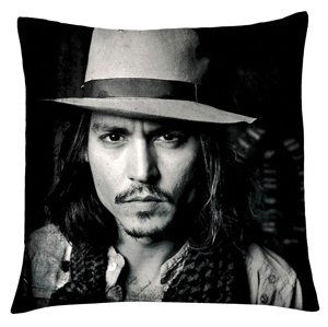 Polštář Johny Depp 01 Mybesthome 40x40 cm Varianta: Povlak na polštář s antialergickou prošívanou výplní, 40x40 cm