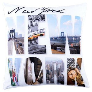 Polštář NEW YORK MyBestHome 40x40cm fototisk motiv New Yorku Varianta: Povlak na polštář s výplní, 40x40 cm