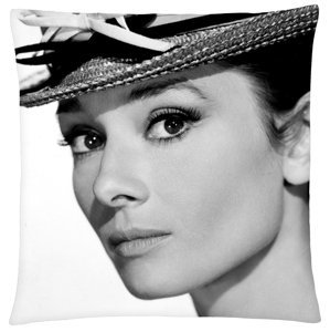 Polštář Audrey Hepburn 03 Mybesthome 40x40 cm Varianta: Povlak na polštář s antialergickou prošívanou výplní, 40x40 cm